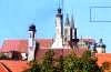 Rhotenburg. Torens van de stad: Jacobskerk, raadhuistoren en Johanniskerk