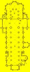 Metz, plattegrond van de kathedraal Saint-�tienne
