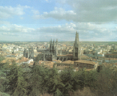Burgos gezien van af de burcht