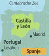 Ligging van Castilla y Leon